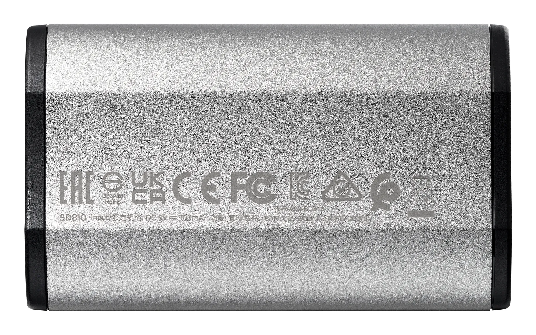 Adata SD810 2 Tt USB-C -ulkoinen SSD, Hopea