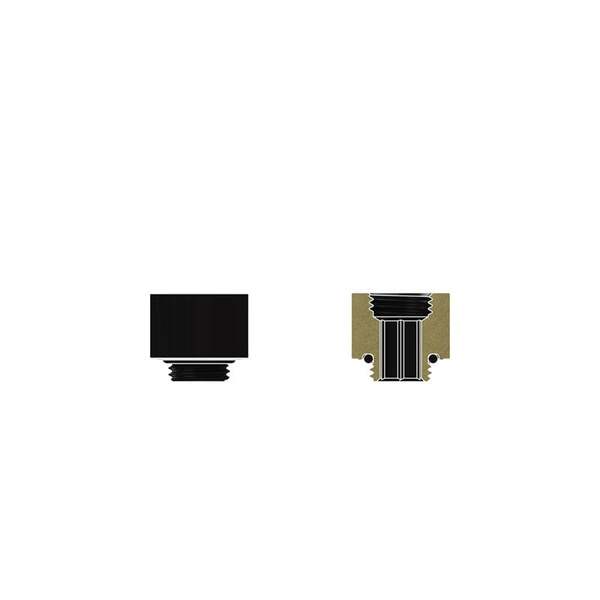 Thermal Grizzly DeltaMate Extender MF14, Water Cooling Fitting, 14 mm, Matt Black