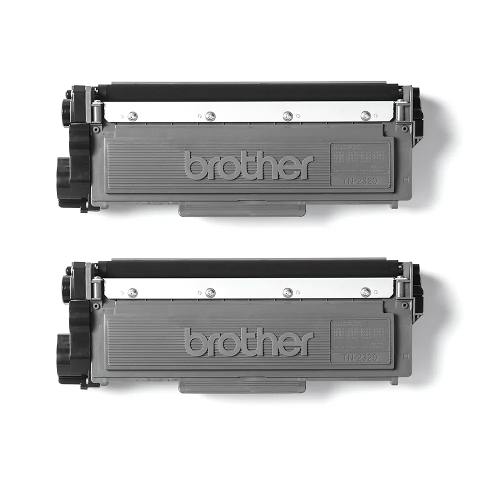 Brother TN2320TWIN laser toner kit, Black, 2 pcs