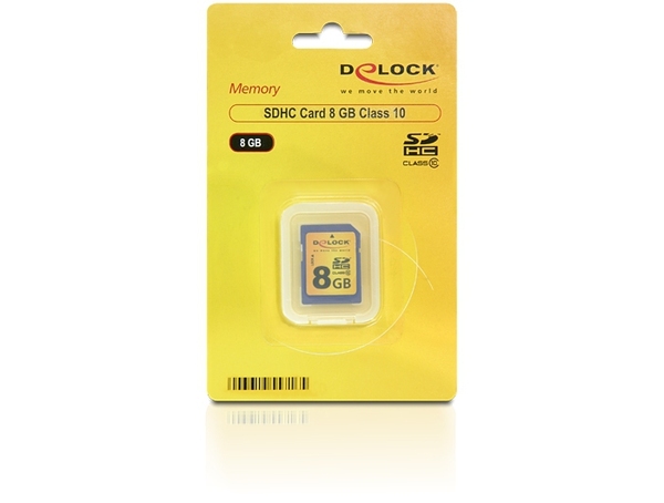 DeLOCK muistikortti,SDHC Class 10, 8GB