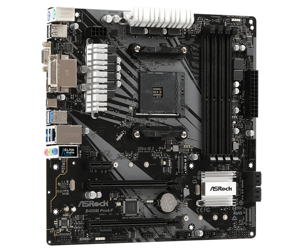 ASRock B450M Pro4 F mATX - moderkort