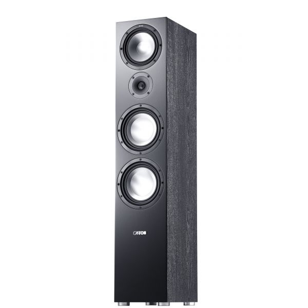 Canton GLE 496.2, Floorstanding speaker, 2x8" LF, 1x7" MF, 1x1" HF, 4-8 Ohm, Black, Single unit