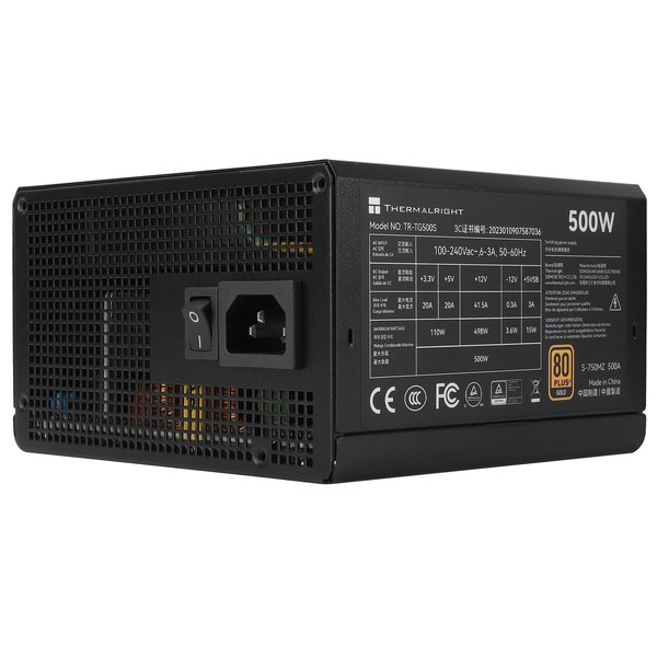 Thermalright TR-TG 500S 500W -virtal&auml;hde, 80 Plus Gold