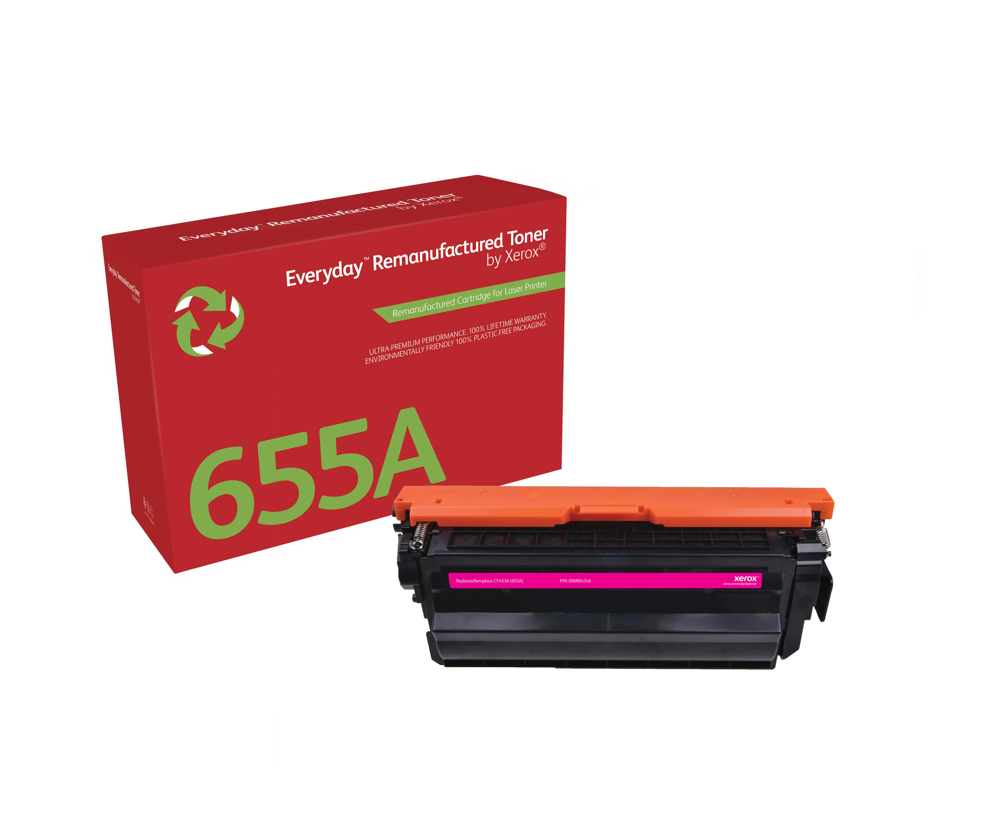Xerox Everyday Toner Magenta F&auml;rgkasett HP 655A CF453A SC