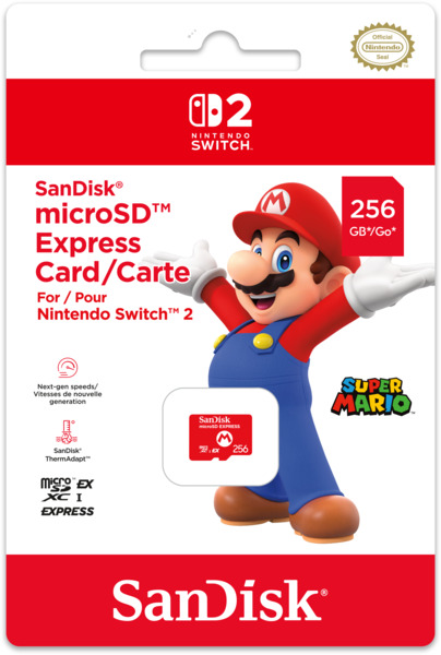 SanDisk Nintendo Switch 2 256 Gt microSD Express -muistikortti
