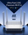 Cudy WR3000H -reititin, Wi-Fi 6, AX3000, 2,5G WAN -portilla, musta