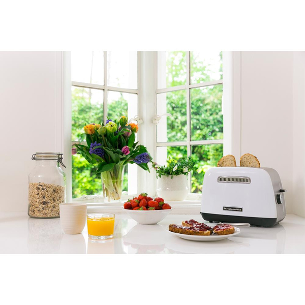 Kitchenaid  - toaster, 2 slice(s),  Stainless steel, White