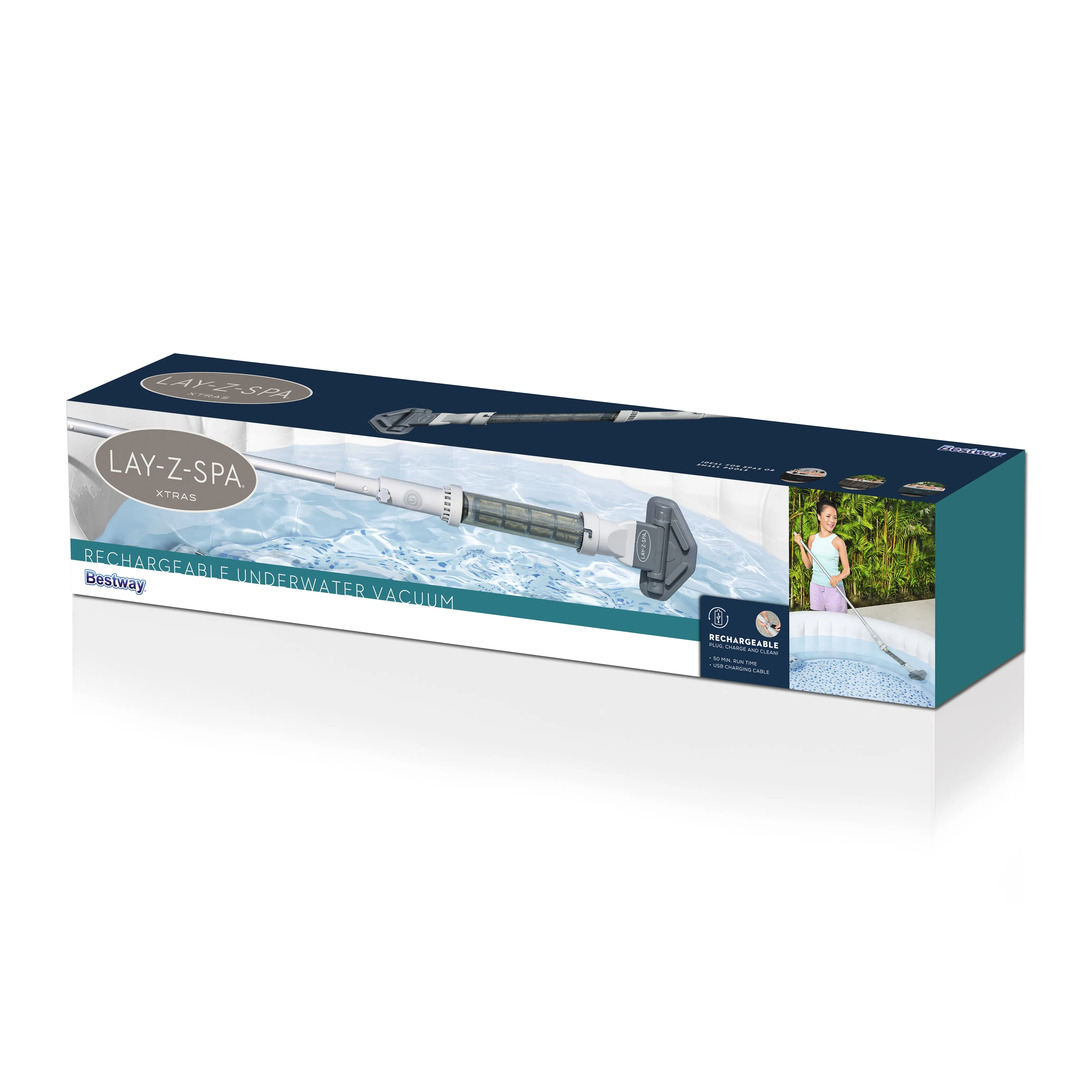 BESTWAY 60327 Lay-Z-Spa ladattava manuaalinen allasimuri