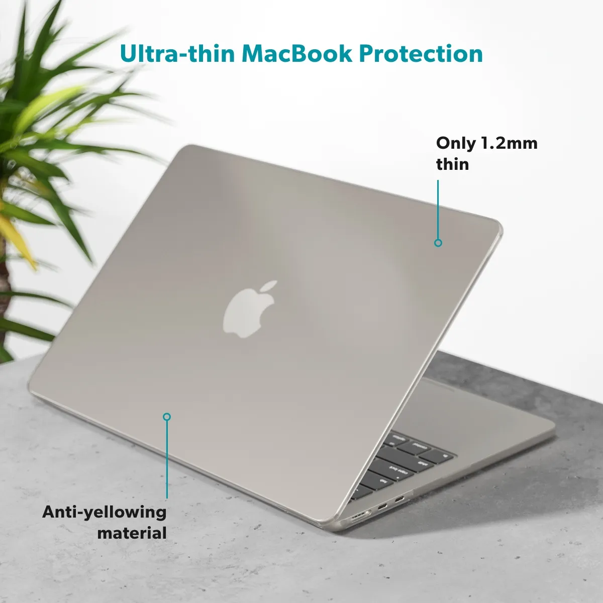Epico Slim Shell för Macbook Pro M1/M2/M3/M4 16" (A2485/A2780/A2991/A3403/A3186) - matt/transparent