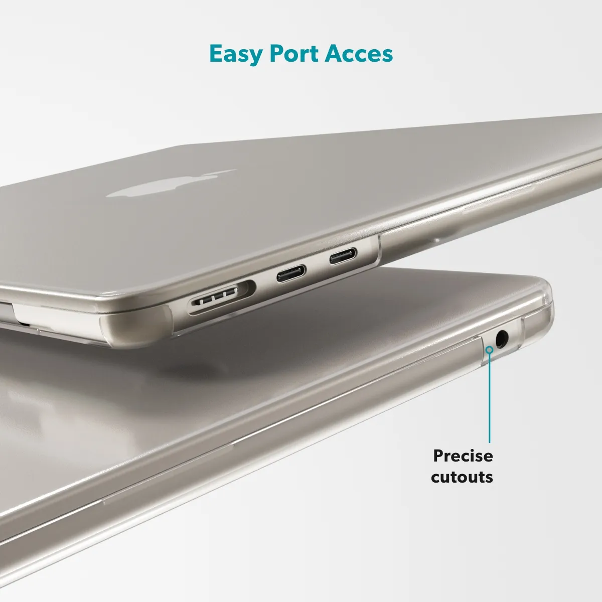 Epico Slim Shell för Macbook Pro M1/M2/M3/M4 16" (A2485/A2780/A2991/A3403/A3186) - matt/transparent