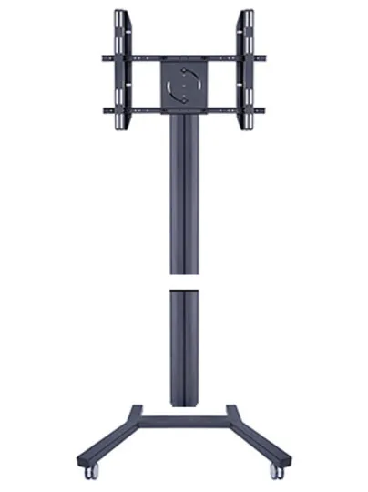 Multibrackets M Public Display Stand 180 Single - Teline tuotteelle LCD nestekiden&auml;ytt&ouml; / plasma TV - alumiini - musta -n&auml;yt&ouml;n koko: 40"-63" -kiinnitysliit&auml;nt&auml;: