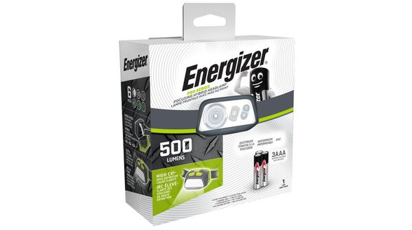 Energizer Pro LED, 500 lumenia -otsalamppu, ladattava