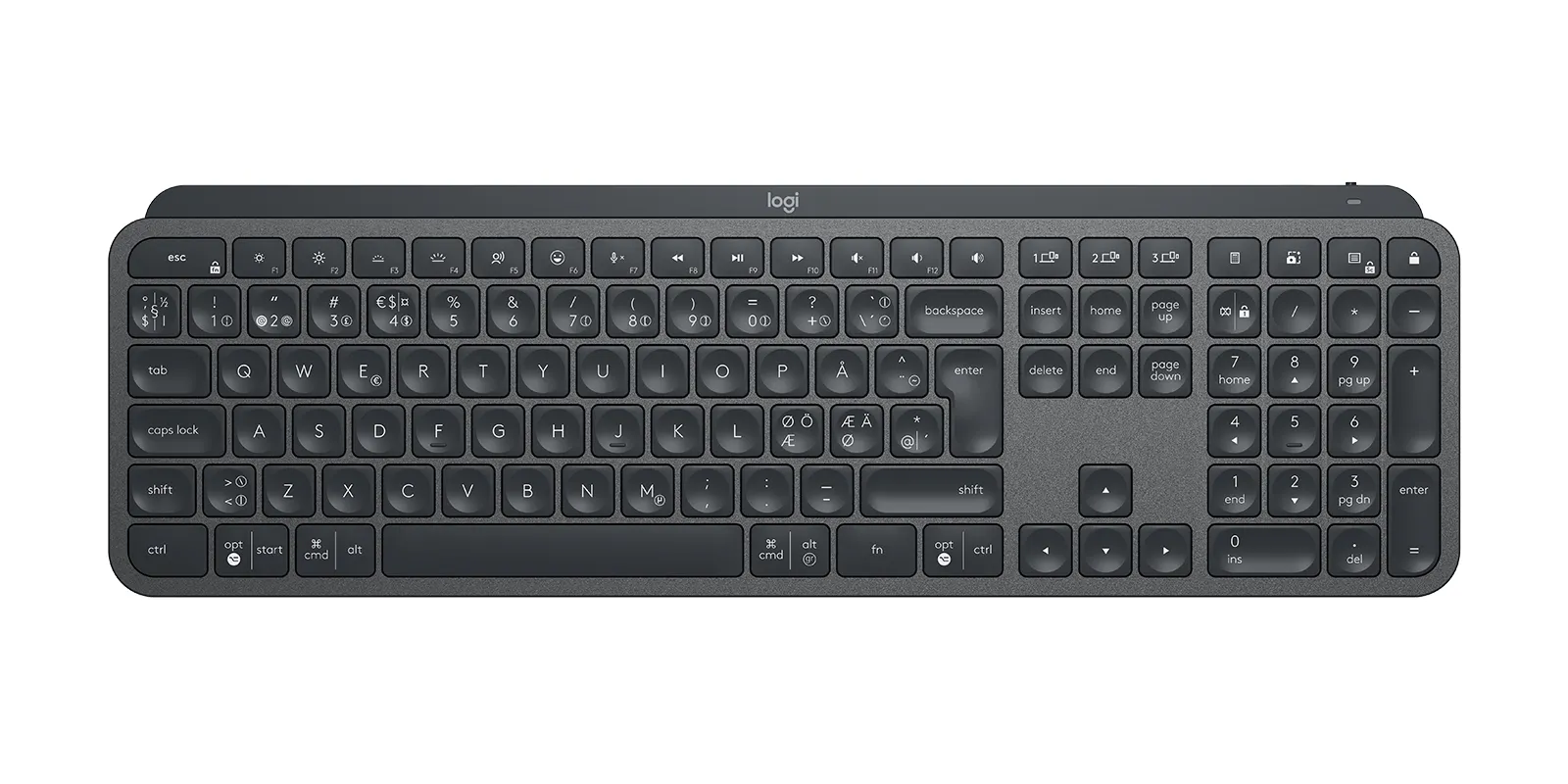 Logitech MX Keys For Business -langaton näppäimistö, grafiitti