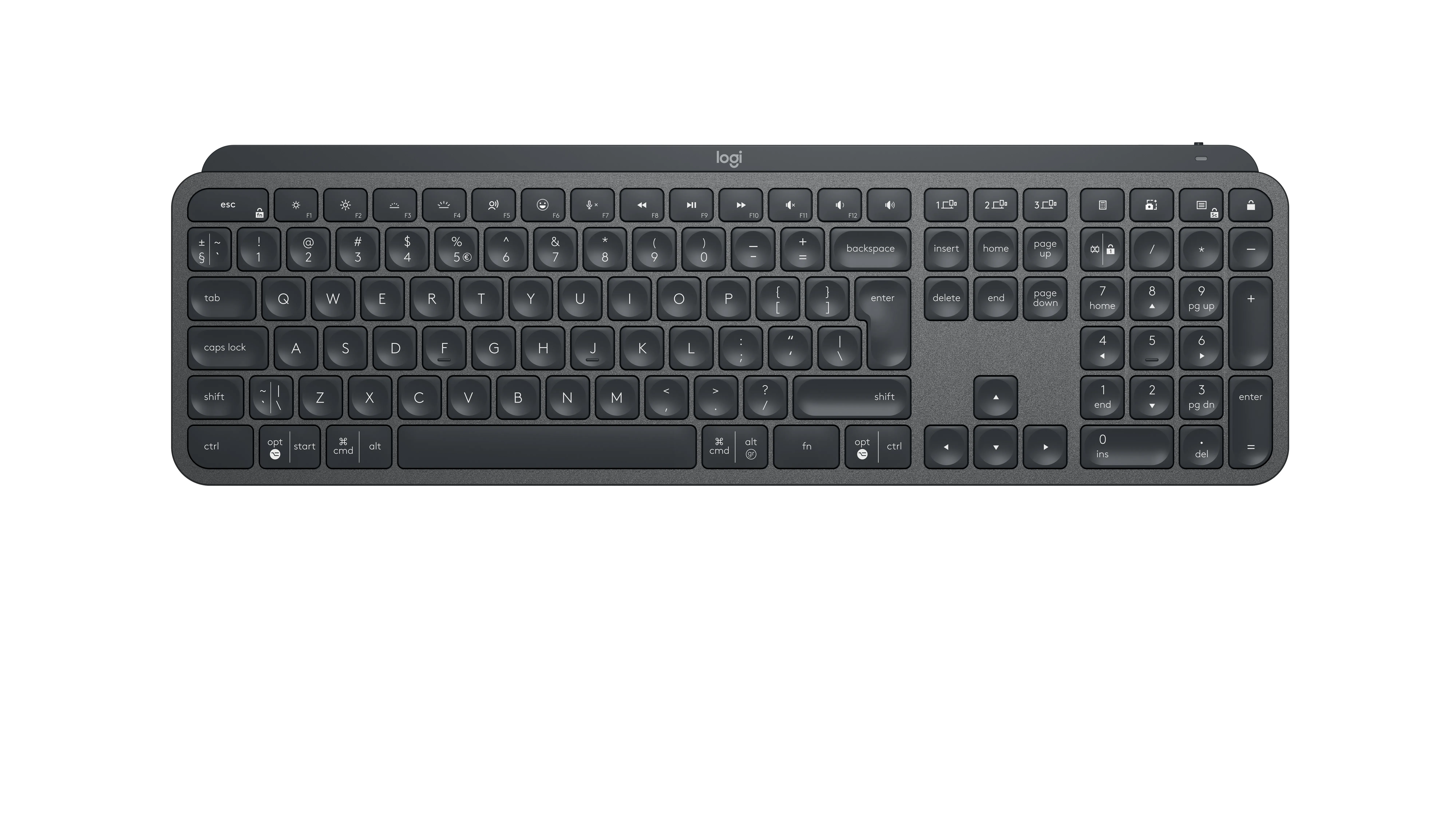 Logitech MX Keys For Business -langaton näppäimistö, grafiitti