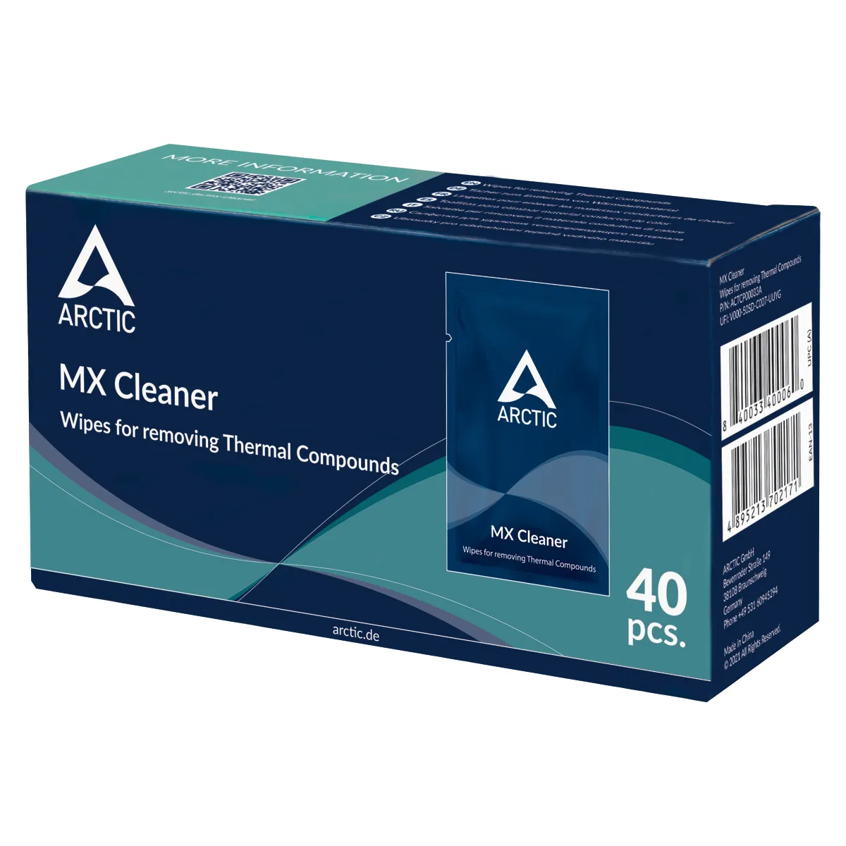 Arctic MX Cleaner 40-pack Thermal Paste Wipes