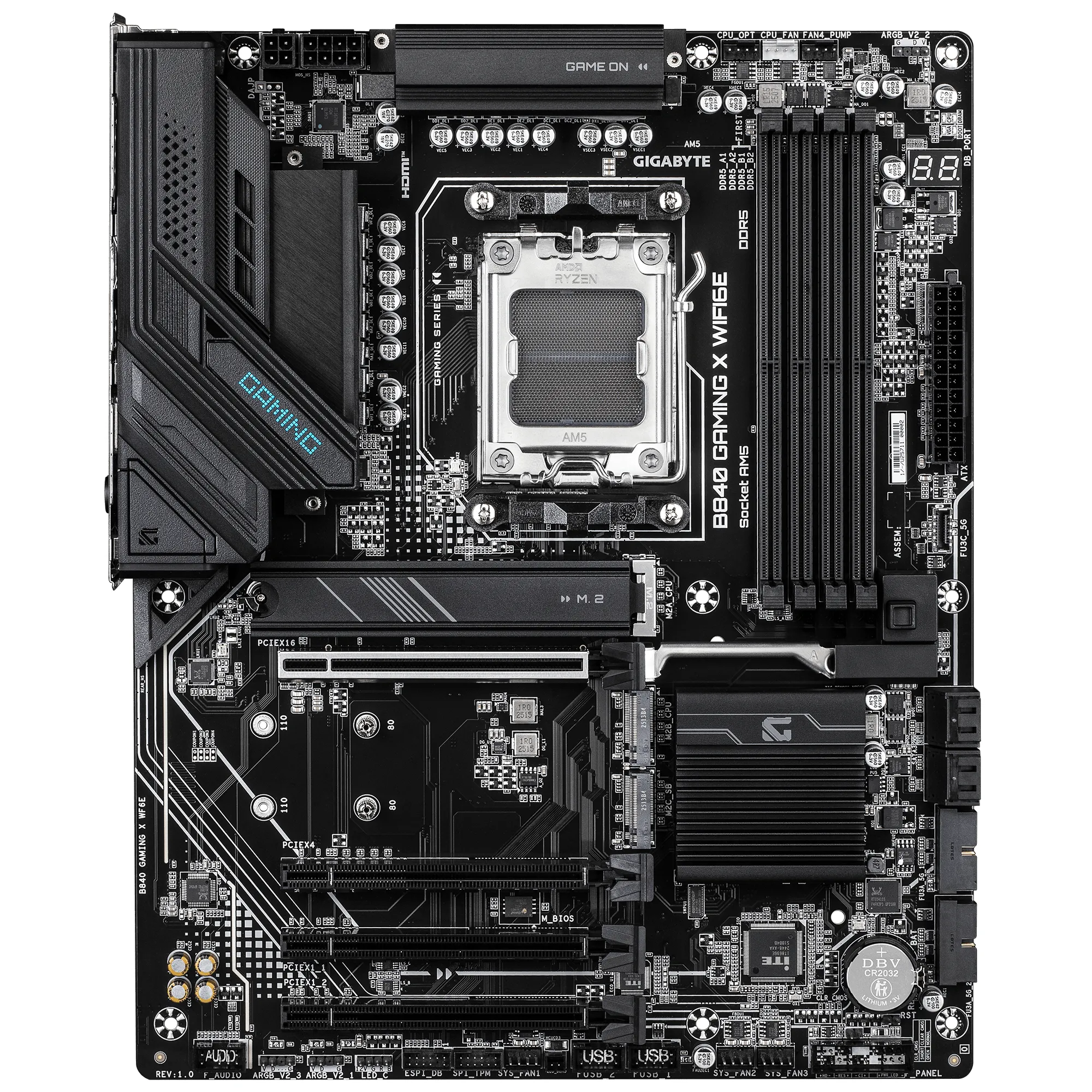 Gigabyte B840 GAMING X WiFi 6E AM5 ATX Motherboard Gigabyte B840 GAMING X WiFi 6E AM5 ATX Motherboard