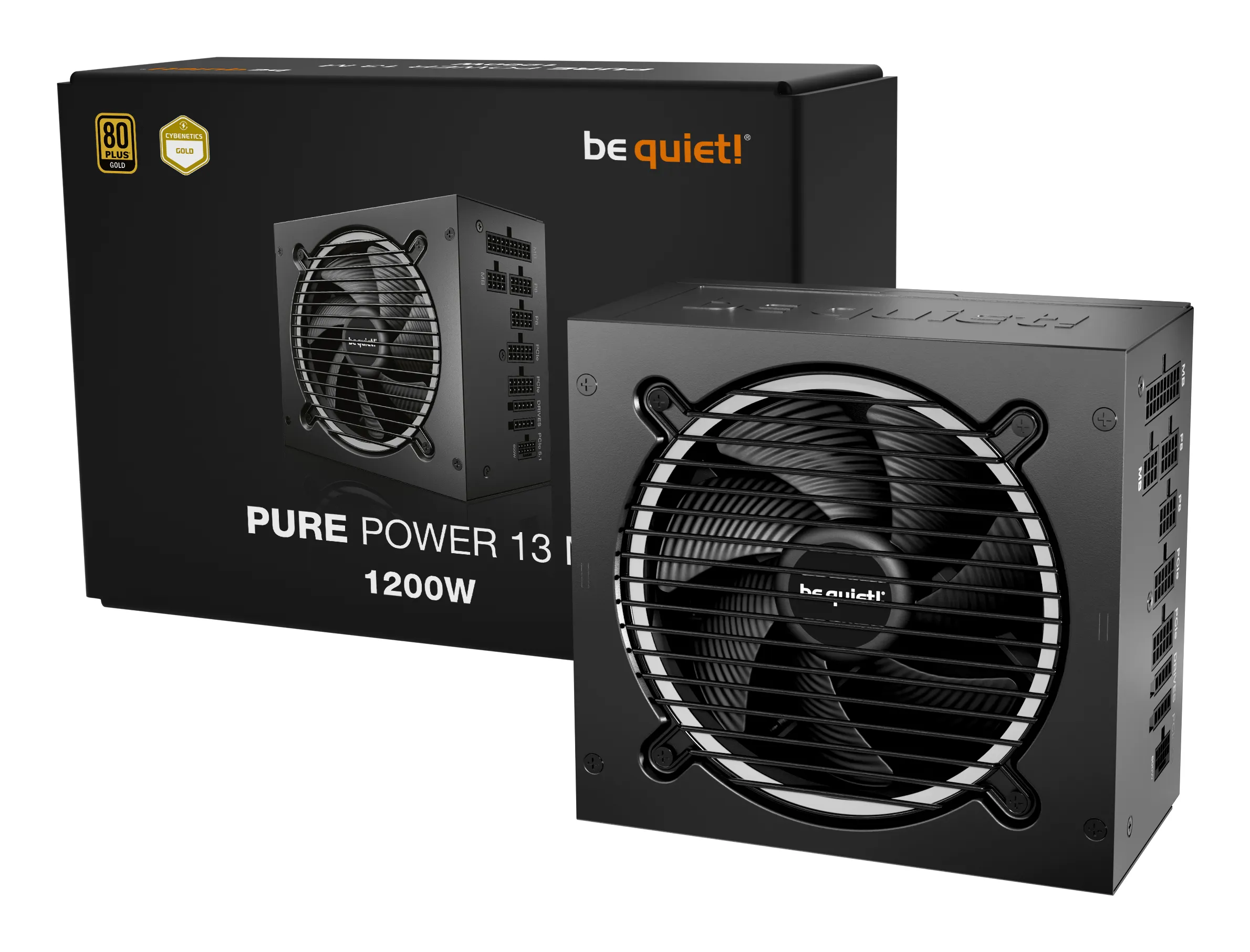 be quiet! Pure Power 13 M 1200W -virtal&auml;hde, 80 Plus Gold