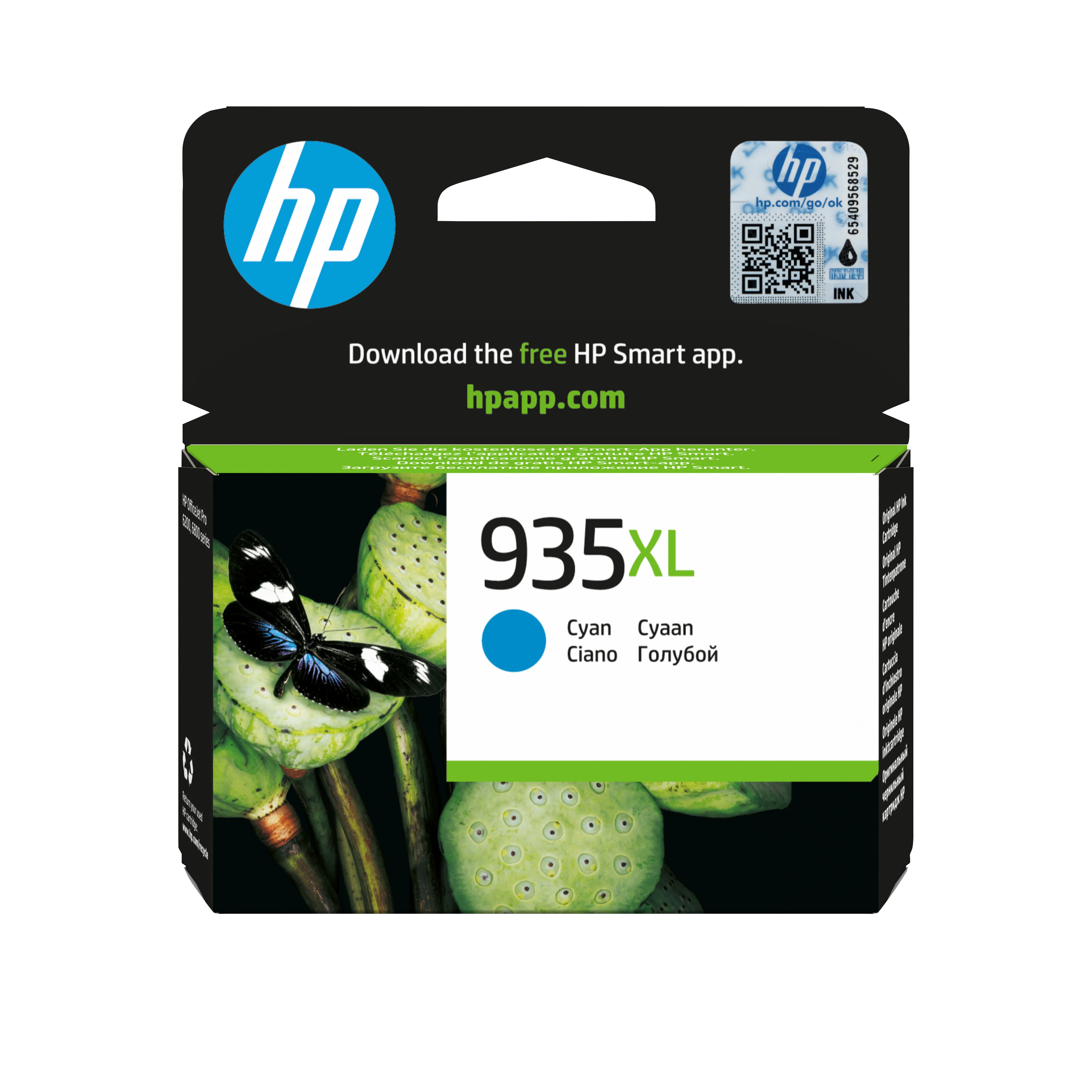 HP 935 XL bl&auml;ckpatron, 9.5 ml, cyan