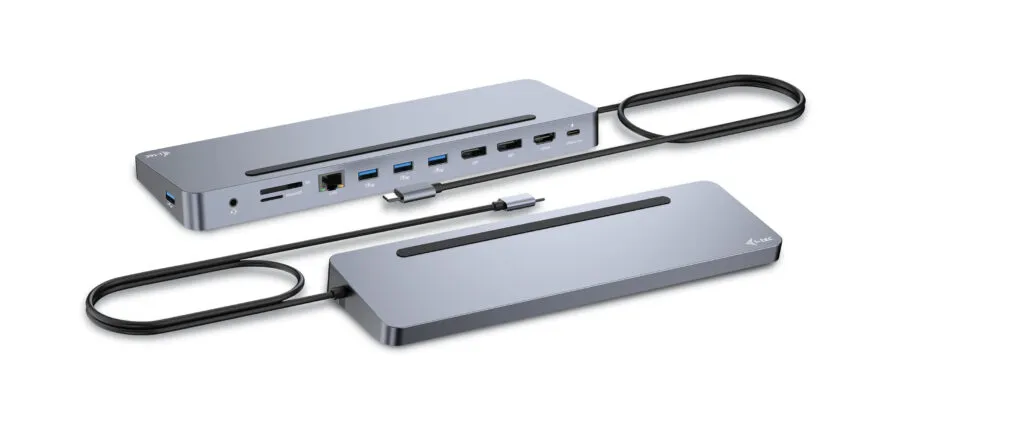 I-Tec USB-C Ergo 3x 4K Display Docking Station with Power Delivery 100 W + i-tec Universal Charger 100 W