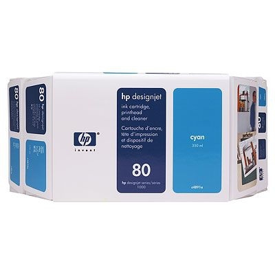 HP No. 80 Value Pack, Cyan