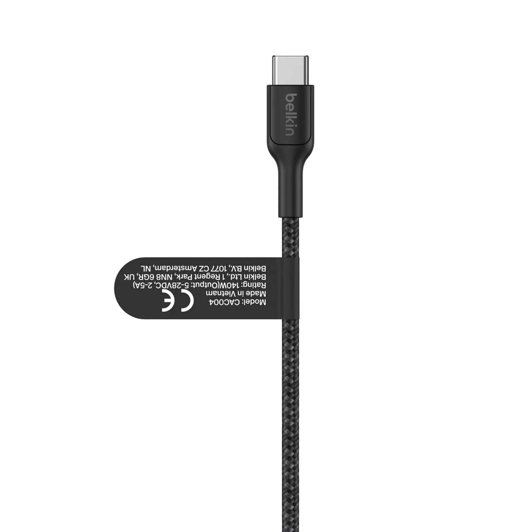 Belkin BoostCharge Pro 140W Dual USB-C Cable - Charging Cable, Black