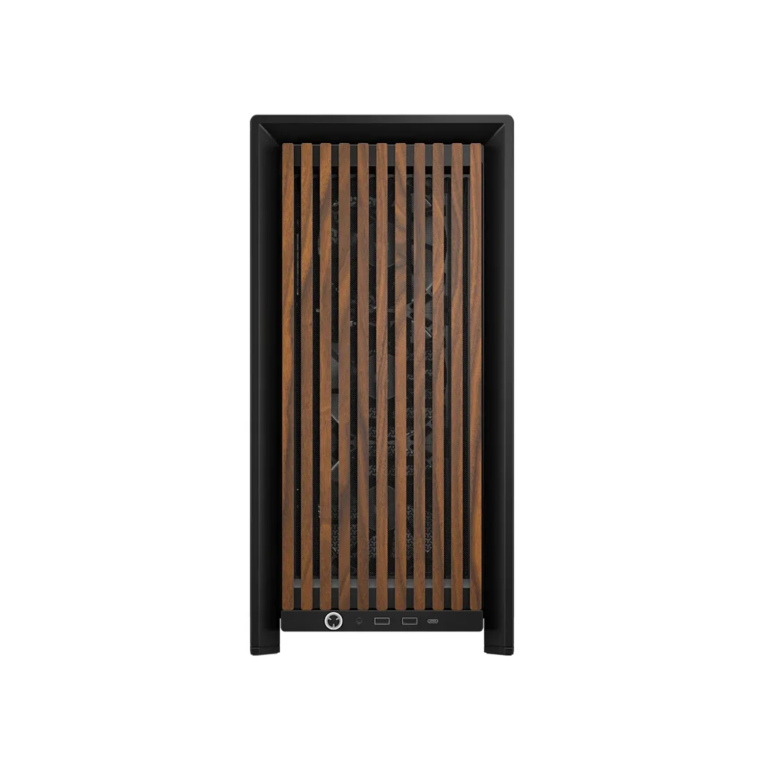 Corsair Frame 4000D Wood RS -miditornikotelo ikkunalla, musta, puu