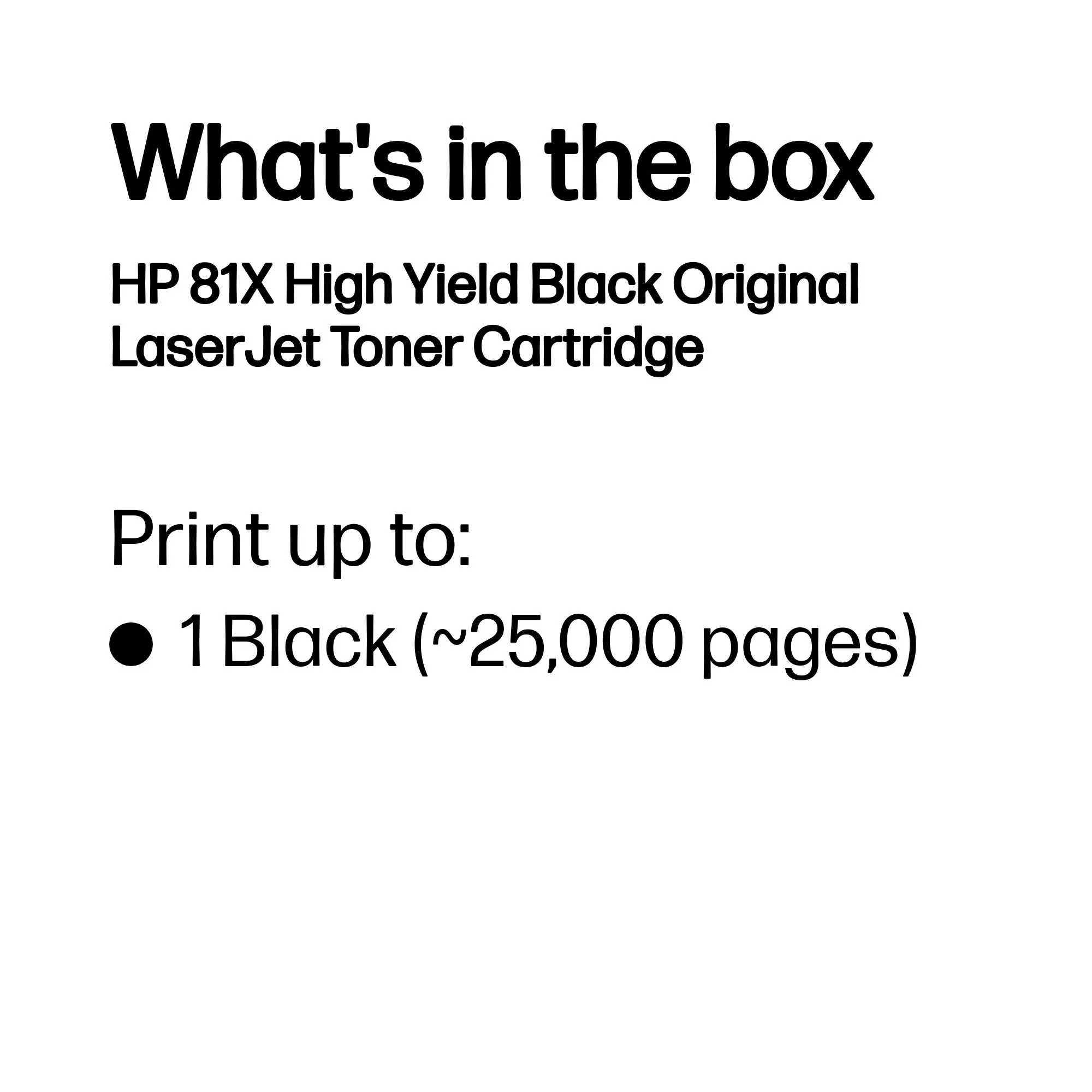 HP 81X High Yield Black Toner LJ Enterprise MFP M630