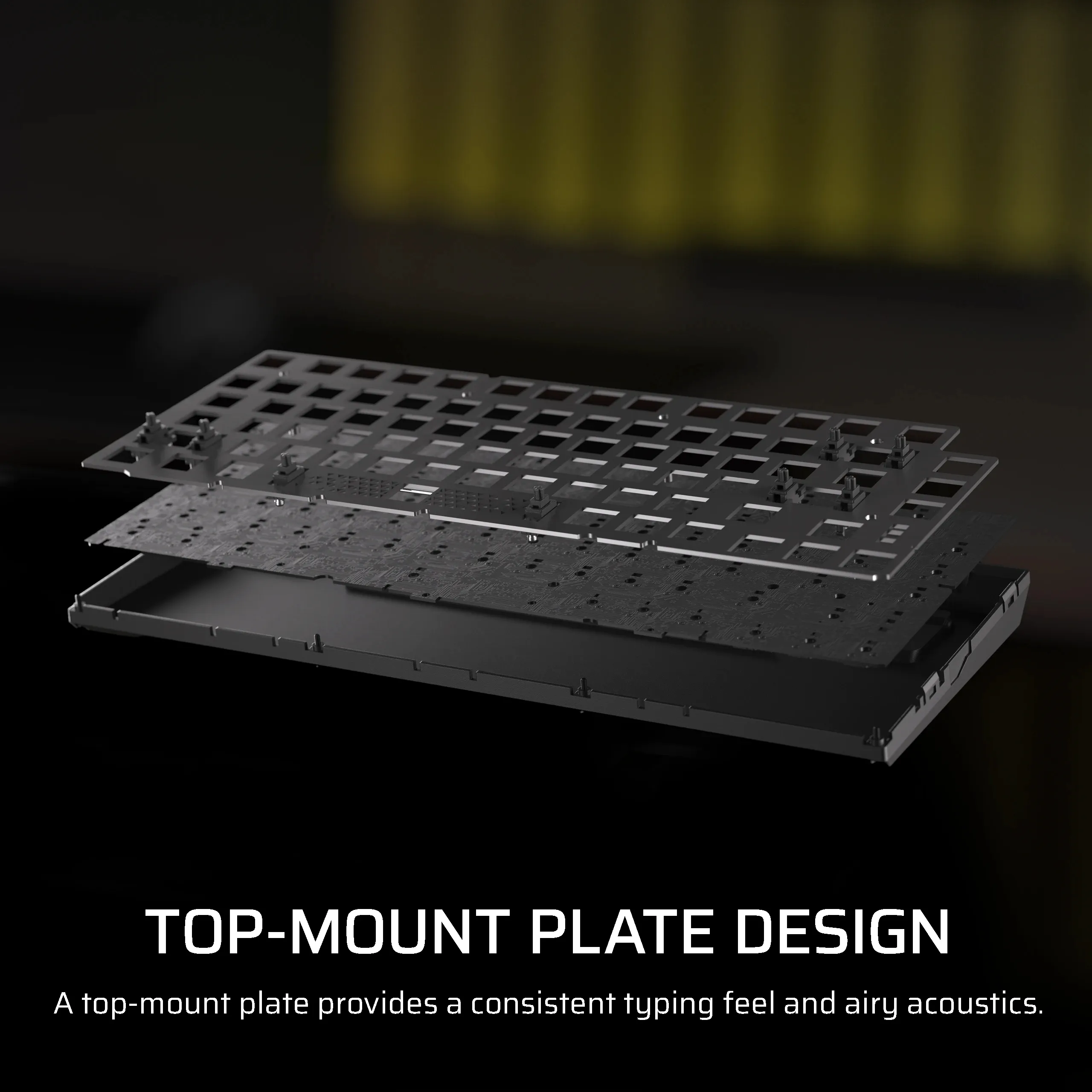 CORSAIR K65 PLUS WIRELESS TACTILE 75% Mechanical Gaming Keyboard, MLX Fusion, Black