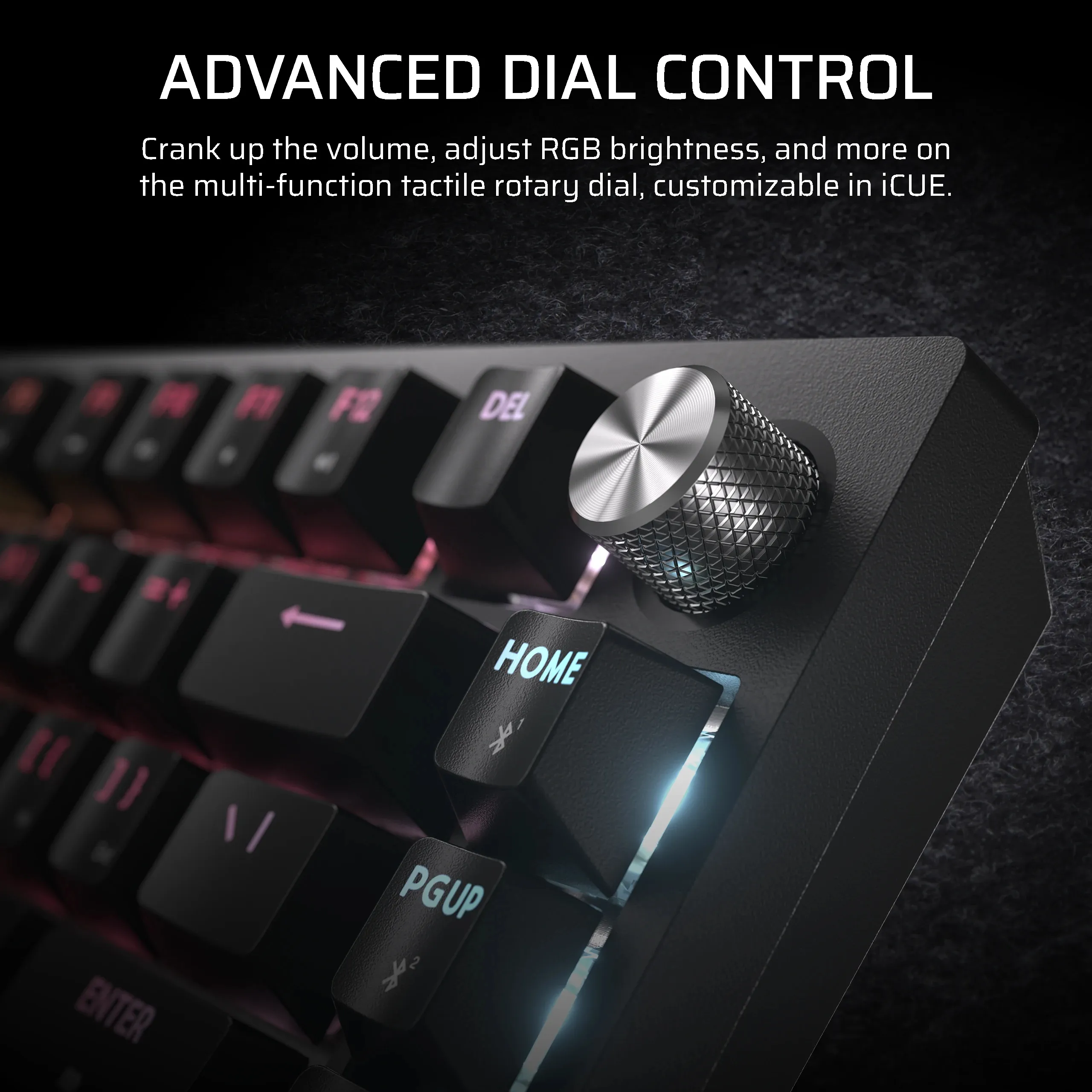 CORSAIR K65 PLUS WIRELESS TACTILE 75% Mechanical Gaming Keyboard, MLX Fusion, Black