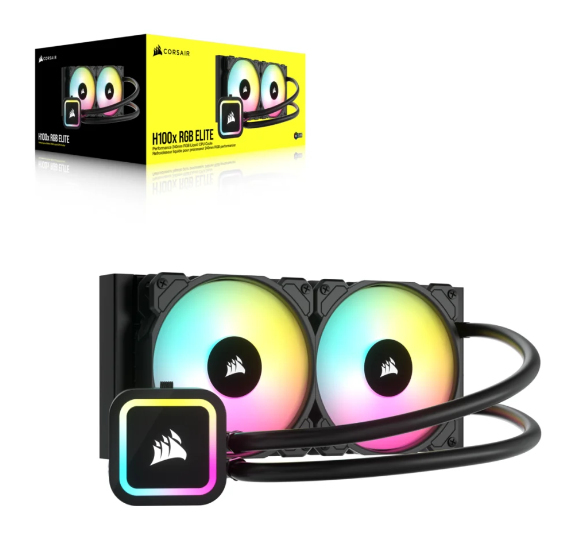 Corsair H100x RGB Elite 240mm - v&auml;tskekylning