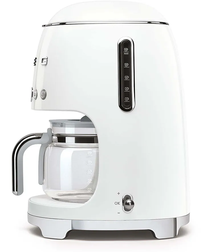 Smeg 50's Style DCF02WHEU -kahvinkeitin, Valkoinen