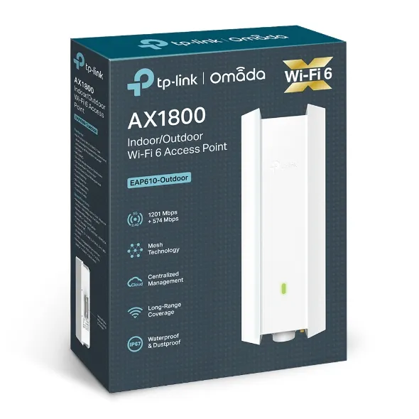 TP-Link Omada EAP610 Outdoor, AX1800, Wi-Fi 6 - access point