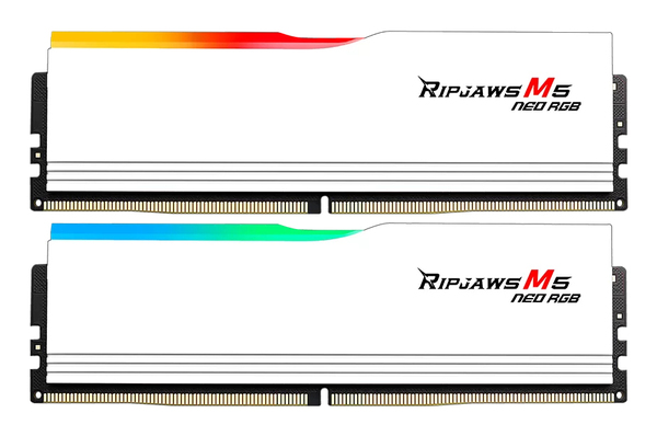 G.Skill 32GB (2x16GB) DDR5 6000MHz M5 NEO RGB CL36 1.25V, Valkoinen
