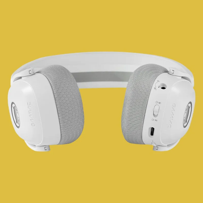 Gamiac HS71 7.1 Surround RGB -pelikuulokkeet mikrofonilla, Valkoinen