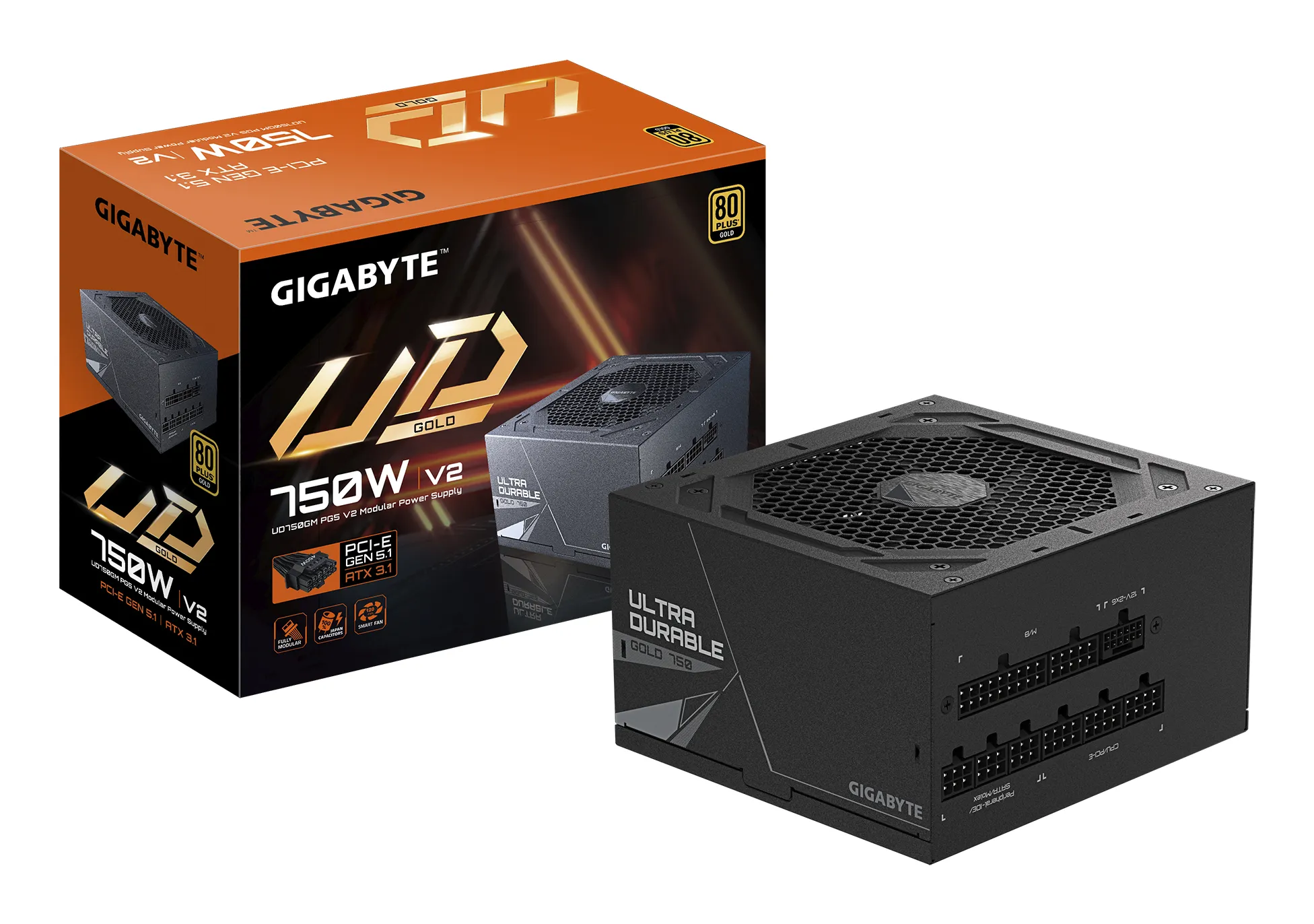 GIGABYTE GP-UD750GM PG5 V2 750W - PSU, 80 Plus Gold
