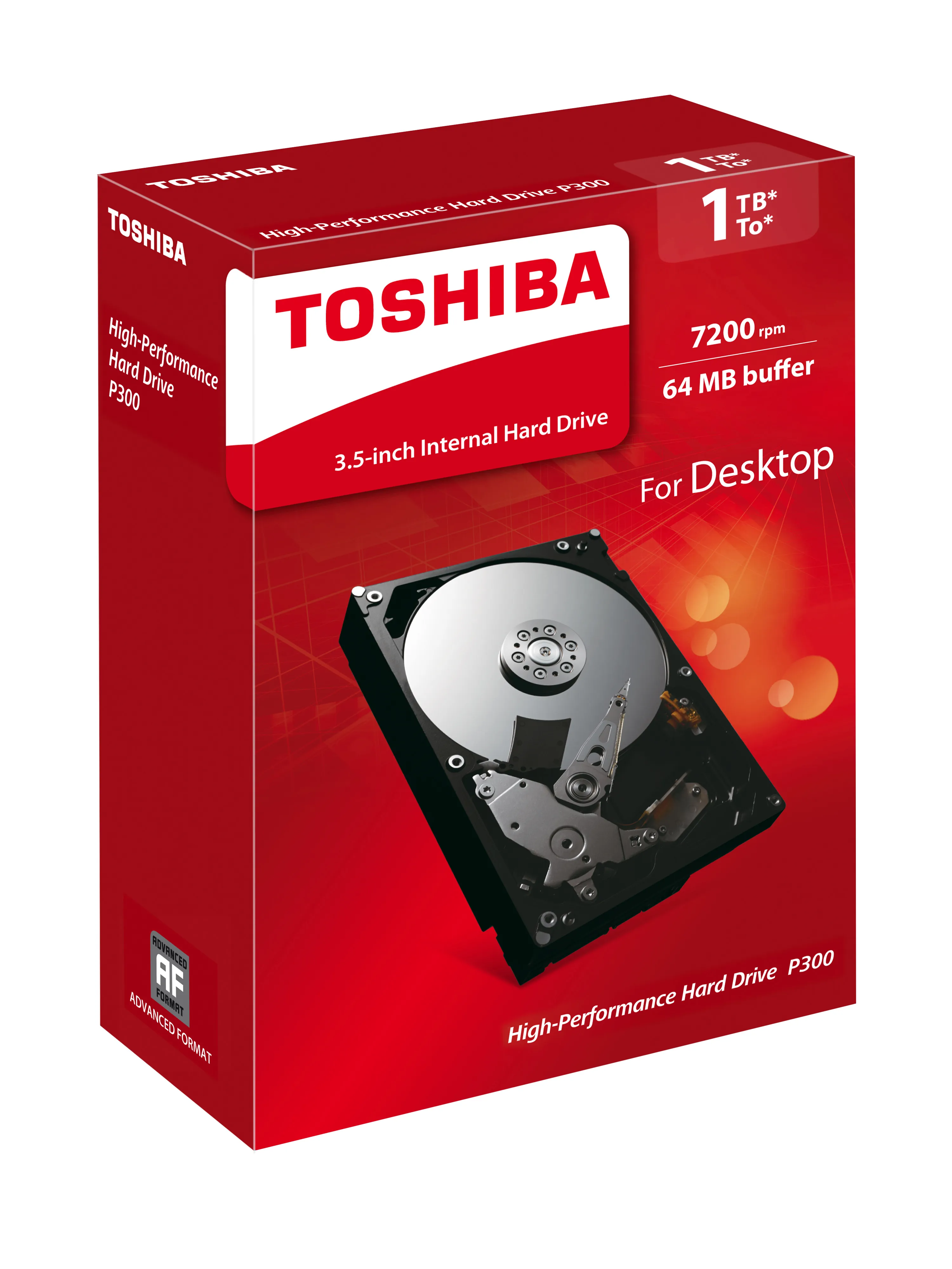 Toshiba 1TB DTO1ACA, 3.5", SATA III, 7200rpm, 64MB - HDD-levy
