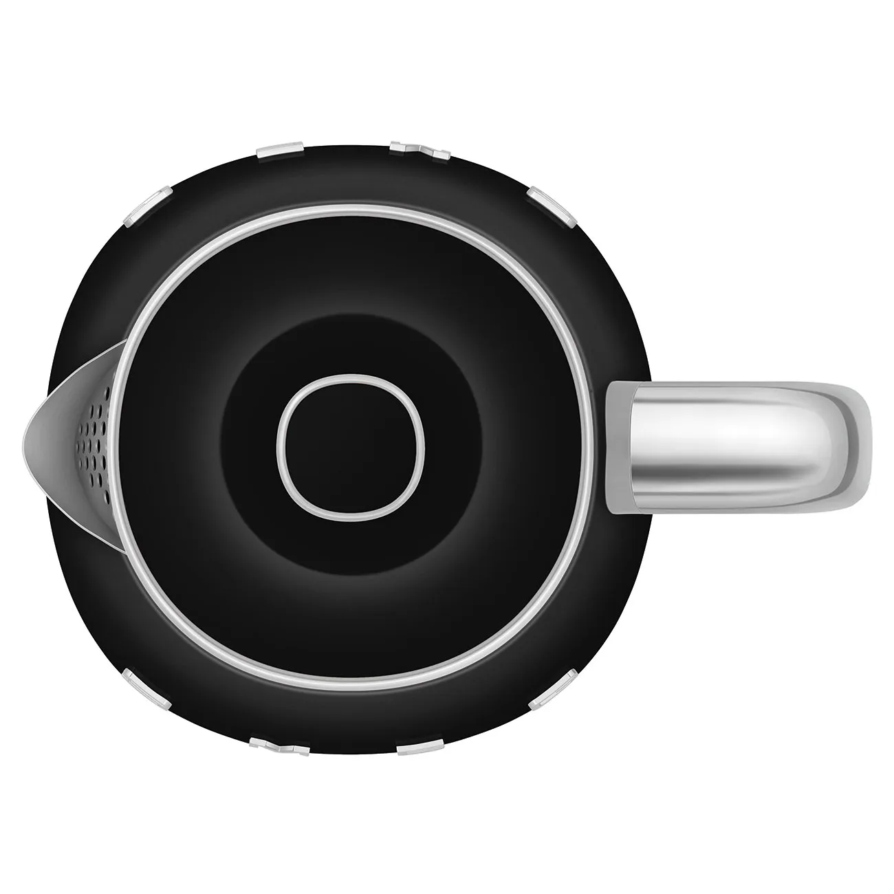 Smeg 50's Style - vattenkokare, Svart, 0.8l