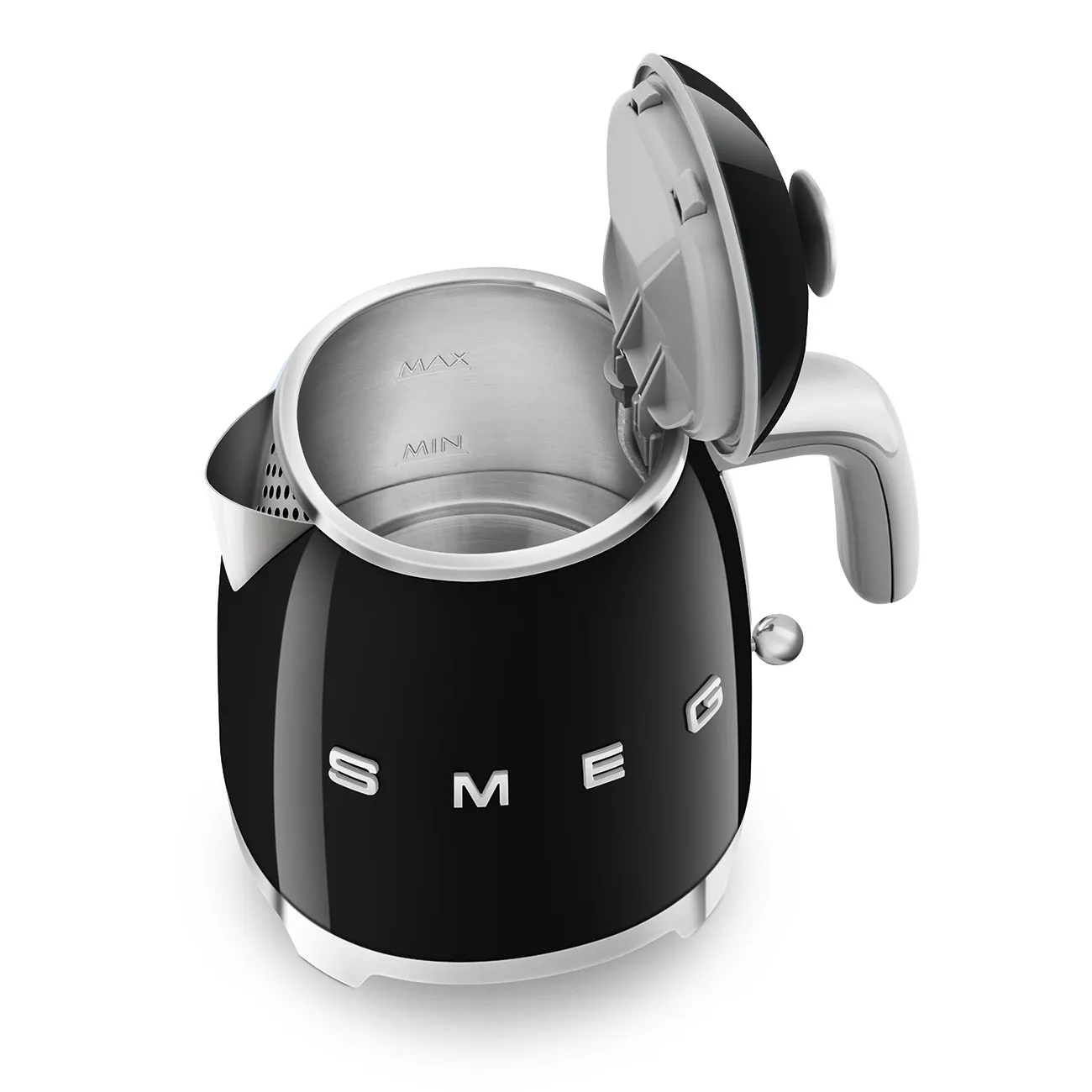 Smeg 50's Style - vattenkokare, Svart, 0.8l