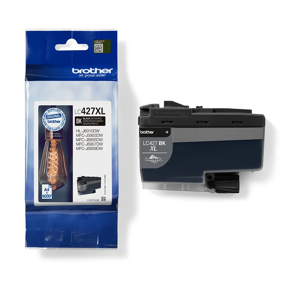 Brother  LC427XLBK - bl&auml;ckpatron, Svart