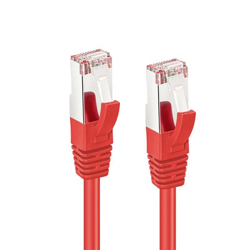 MicroConnect Cat6a S/FTP - network cable, 1 m, Red