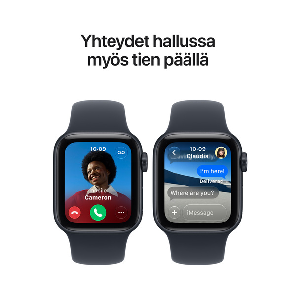 Apple Watch SE 3 (GPS) 40 mm t&auml;htivalkea alumiinikuori ja hiekanv&auml;rinen urheiluranneke, S/M