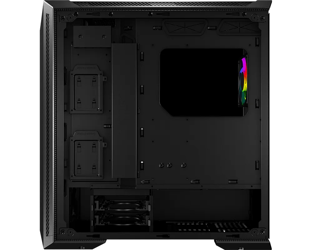 MSI MPG GUNGNIR 100 RGB miditower chassi, f&ouml;nster, Svart