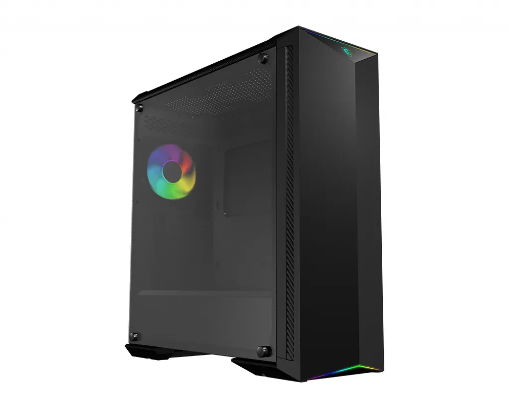 MSI MPG GUNGNIR 100 RGB miditower chassi, f&ouml;nster, Svart