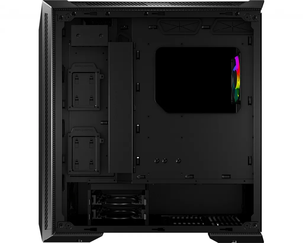 MSI MPG GUNGNIR 100 RGB miditower chassi, f&ouml;nster, Svart