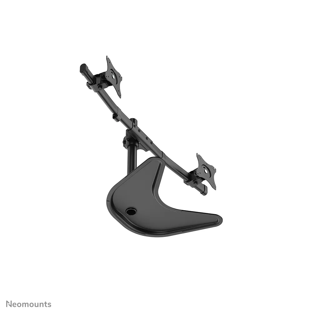 Neomounts NM-D335DBLACK Desk Mount, for 2 monitors, 10-27", full-motion, 8kg, Black