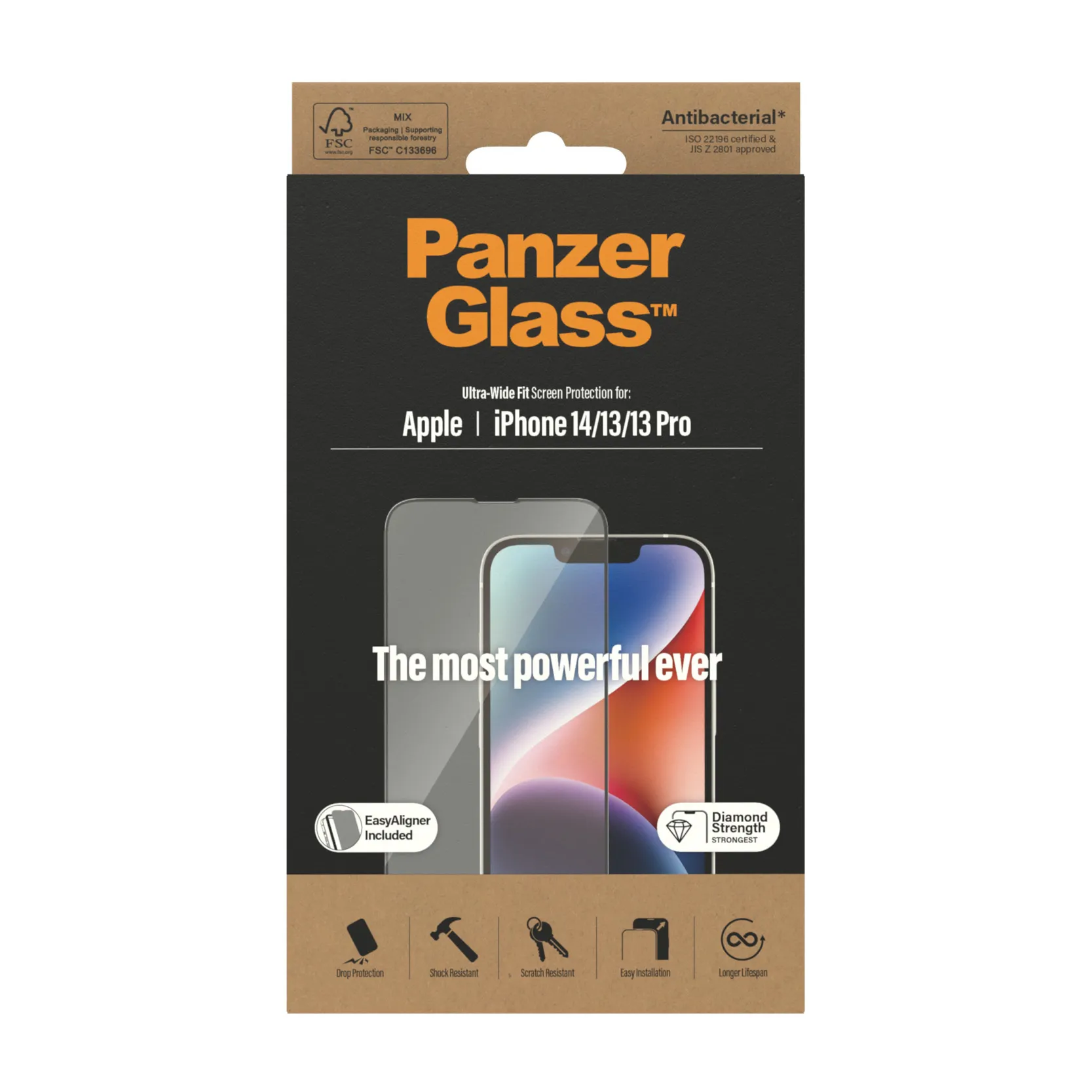 PanzerGlass Ultra-Wide Fit Alignerkit, iPhone 14 / 13 / 13 Pro - Screen Glass