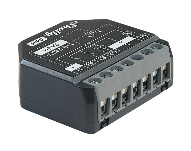 Shelly 2PM Gen4 2-pack - 2-kanals smart switch f&ouml;r styrning av gardiner, persienner och f&ouml;nsterluckor