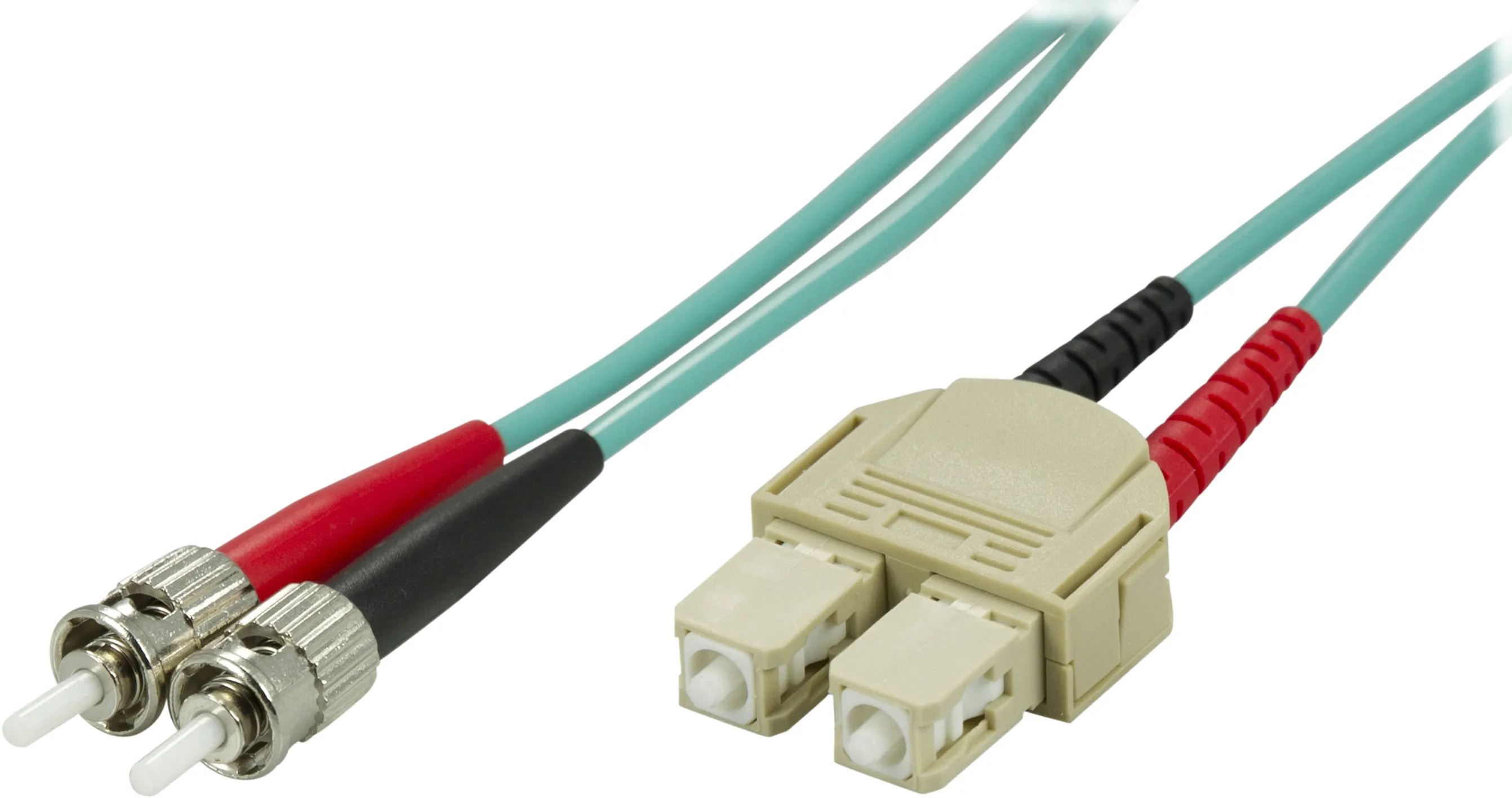 DELTACO kuitukaapeli, ST - SC, 50/125, OM3, duplex, multimode, 5m