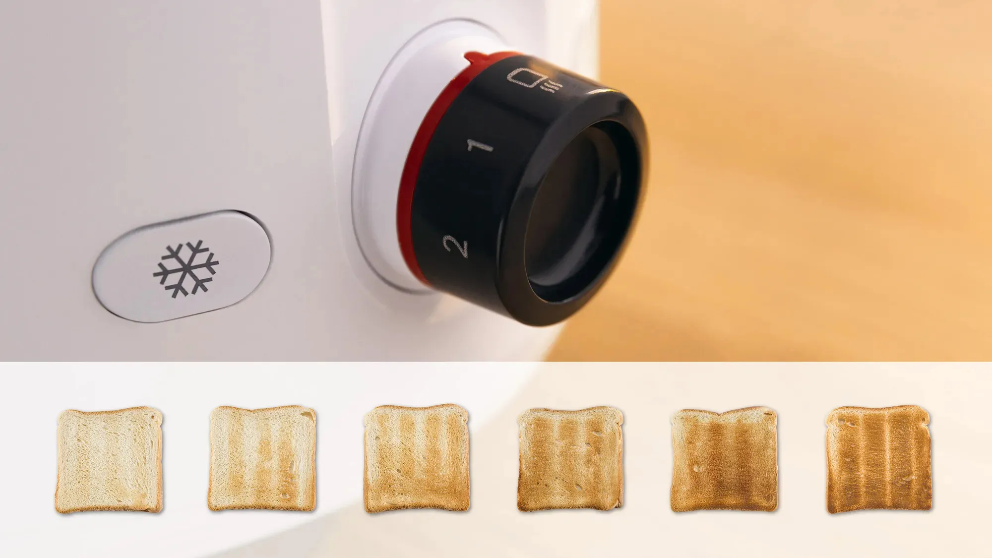 Bosch compact toaster MyMoment TAT2M121 (white, 950 watts, for 2 slices of toast)