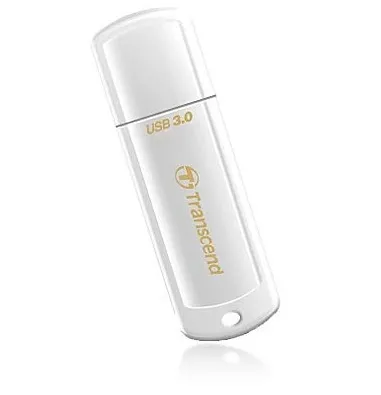 Transcend JetFlash 730 USB 3.2 Gen 1 32 GB USB-minne, vit